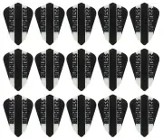 5 New Sets Ruthless Fantail 100 Micron Dart Flights - Ships w/ Tracking - Black