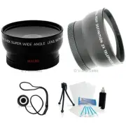 52mm 3 Lens Set Telephoto+Wide Angle+Macro+BONUS Nikon D40X D200 D300 D600 D800