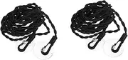 Cabilock 2pcs Portable Elastic Clothesline with Cup and Hook for Travel Camping and Outdoor Use Stretchy Laundry Line for Hanging Clothes and Gear