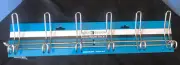 InterDesign 44032 12 Hook Chrome Wall Mounting Rack