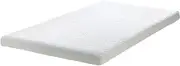 BEDRA BEDDING Memory Foam Mattress 40D Gel-Infused 10CM Thickness, Reversible Cool Gel Bed Topper with Removable Washable Zipper Cover, Non-Toxic & Odorless, Single Size, 91CM x 189CM x 10CM