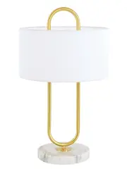 Florence 1 Light Table Lamp in White