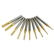 10x 1/8" Shank End Mill Carbide CNC Milling Cutter Router Bits Useful Titanium
