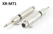 XLR Female (500ohm) to 1/4" Mono Male (50k ohm) Matching Transformer Adapter