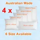 Aus Made New CUSHION INSERTS Premium Polyester Fibre Filling