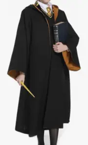 NEW Magician Robes Wizard Cloak Costume with Hood Halloween Costume Size XL