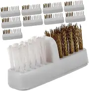 WOONEKY Nail Manicure Tool Cleaning Brush 10pcs Nail Dust Remover for Pedicure