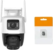 8MP/10MP Dual Lens Outdoor PT Camera Home Security IP Camera AI Human & Vehicle Detection Surveillance Camera(U/S,8MP)