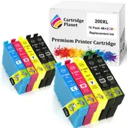 10 Pack (4BK,2C,2M,2Y) Compatible Ink for Epson 200XL for Epson Expression Home XP-100 XP-200 XP-300 XP-310 XP-314 XP-400 XP-410 Workforce WF-2510 WF-2520 WF-2530 WF-2540