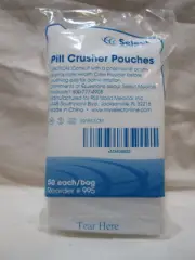 200 PILL CRUSHER POUCHES Select Medical #995 4 (50ct packs) NEW