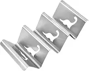 SHOWERORO Stainless Steel Pancake Rack Tacos Taco Holder Taco Food Stand Metal Taco Rack Kitchen Burritos Stand Taco Making Frame Decorative Taco Rack Baking Pancake Stand Tack Rack Silver