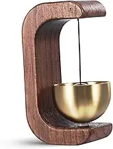 COHEALI Shopkeeper Bell Elegant Door Chime Rustic Wooden Entry Alert Bell for Home Office Sound Wind Chime for Restaurants Cafes and More Durable Charming Decor