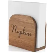 Napkin Holder for Table, Acacia Wooden Napkin Holders for Kitchen, Napkin