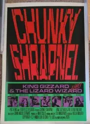 King Gizzard and the Lizard Wizard Chunky Shrapnel Poster Flightless 2020 Ltd Ed