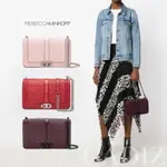 REBECCA MINKOFF CHEVRON QUILTED LOVE 櫻桃紅小號