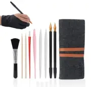 Artistic Scratch Painting Tool Set - 11 Piece Drawing Kit with Artist Glove, Too