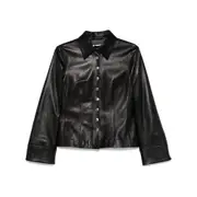[Alexander McQueen] Alexander McQueen-Camicie Nero-Donna 38 IT