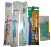 VTG TOOTHBRUSH ORAL HYGIENE LOT ORAL B GUM INDICATOR GO BETWEENS CRAYOLA