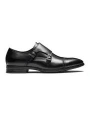 [Aquila] Merrett Monk Strap Shoes in Black