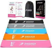 High End Resistance Bands Set Exercise Fitness Workout Latex Elastic for Leg Butt Booty Hip Loop Stretching Equipment Men Women Home Gym Yoga Cross fit Physical Therapy Arm Shoulders Leg