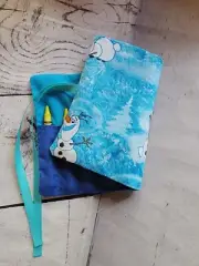 Olaf Crayon Holder Wallet 10 Crayons Handmade
