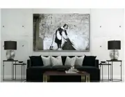 Banksy Maid Sweeping Canvas Wall Art Print - Various Sizes