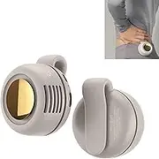 Portable Silent Mini Bladeless Electric Fan, Mini Whirlwind Fan for Waist Clip Fan, Adjustable 3-speed Suspended Waist Fans, for Outdoor Hiking Camping Travel (White)