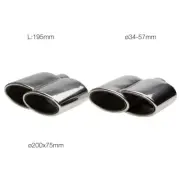Simoni Racing Terminals Double Exhaust Stainless Steel TRX / 83 BMW X3 From 2017