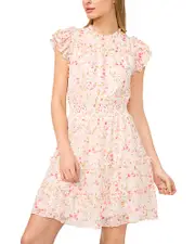CeCe Ruffled Short Dress