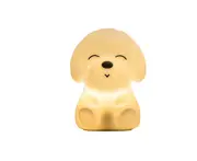 D43 Hand Shot Cute Puppy Night Light Dog Animal Soft Silicone Night Lamps USB Rechargeable LED Lamp Lights for Bedroom Color Changing