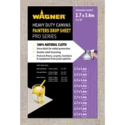 Wagner 3.65 x 2.74m Heavy Duty Canvas Drop Sheet