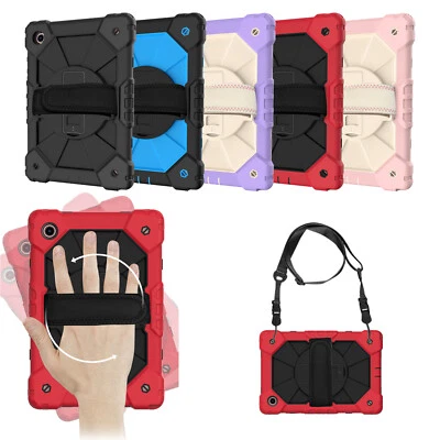 For Samsung Tab A8 10.5" Case With Kickstand Hand/Shoulder Strap Durable Cover