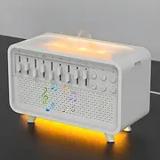 Orifesio 4-in-1 White Noise Machine, White Noise Humidifier with 8 Natural Sounds, Sleep Sound Box with Bluetooth Speaker & 3 Timers, Aroma Diffuser for Baby, Adults, Bedroom, Office
