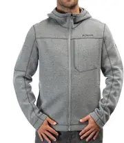 Klim Bighorn Canyon, zip hoodie , color: Light Grey , size: L