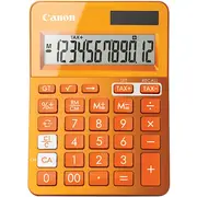 Canon LS-123M Calculator 12 Digit Dual Power Solar (Metallic Orange)