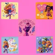 10 Alice's Wonderland Bakery - Large Stickers - Princess Rosa, Hattie, Dinah