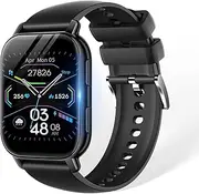 ZYVICXFJ Smart Watch 1.85” Large Screen for Men and Women, Bluetooth 5.4 with Call Function Pedometer Wristwatch Sports Watch Multiple Exercise Modes Call/Message Notification Music Playback