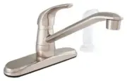 LDR Exquisite Kitchen Faucet Single Handle with White Side Spray
