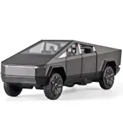 1/32 Scale Diecast Truck Model Zinc Alloy Pull Back Car with Sound Light-Grey