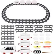 Rotating Sushi Train, Electric Sushi Train Set, Sushi Train Toys, Rotating Table Food Train, Sushi Conveyor Belt, Sushi Serving Dish Train Set Accessories for Kids