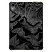 iPad mini (6th gen) iPad Impact Case AIM HIGH 2 IPAD, BLACK & WHITE MOUNTAINS MINIMALIST LINES NATURE MOUNTAIN ILLUSTRATION