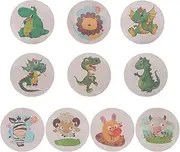 Cabilock Potty Stickers 10 Sheets of Kids Potty Training Sticker Cartoon Animal Color Changing Potty Training Decal Boy Toilet Training Stickers Toilet Training Stickers