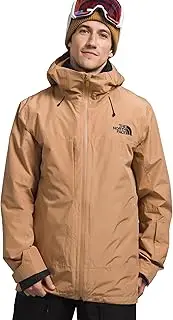 [THE NORTH FACE] Men's ThermoBall Eco Snow Triclimate Jacket, Almond Butter/TNF Black, XX-Large
