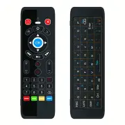 T16 2.4G Wireless 7 Color Backlit Dual Keyboard Full Touchpad Air Mouse Airmouse IR learning Remote