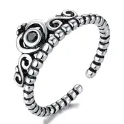 3PCS Silver plating Ring Hollow Woman Fashion Jewelry Adjustable Ring