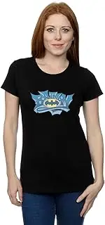 [Absolute Cult] DC Comics Women's Batman Graffiti Logo T-Shirt