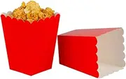 Red Mini Popcorn Boxes,Pack of 36