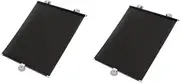 Mellisso 2X Sunshade Roller Blackout Suction Cup Blinds Curtains for Living Kitchen Office Car Window Free-Perforated Curtain A