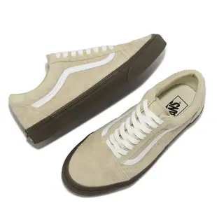 Vans Old Skool 休閒鞋 長麂皮 米白 咖啡 低筒 男女鞋 經典款【ACS】 VN0005UAKHK