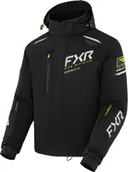 FXR Renegade FX 2-in-1 2023 Snowmobile Jacket, black-yellow, Size M for Men Black Yellow